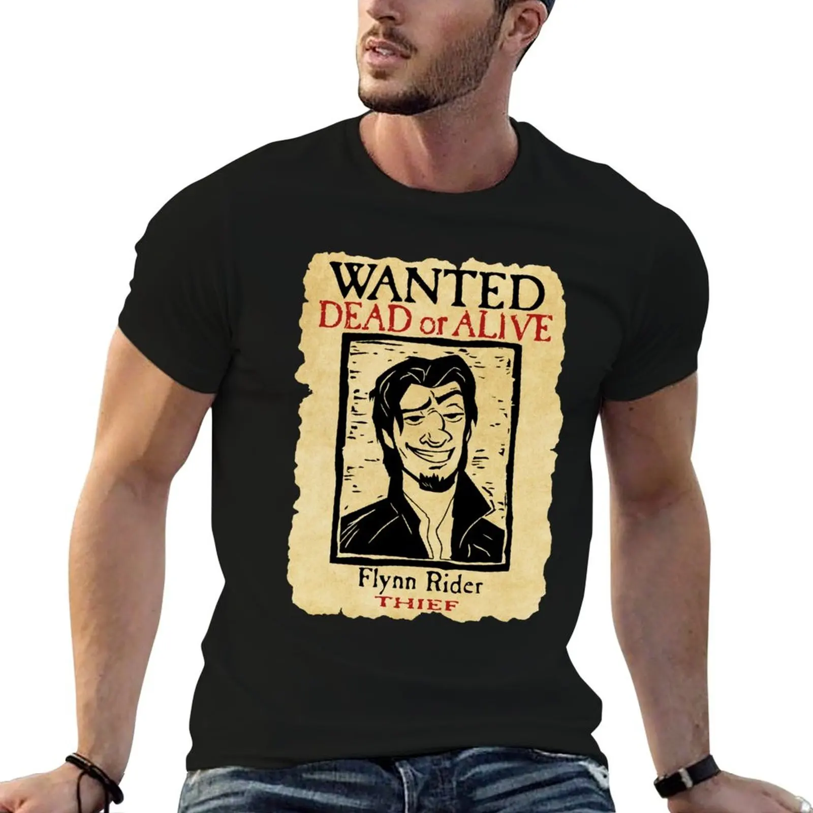 Футболка Wanted Flynn Rider Broken Nose, повседневная футболка из мягкого хлопка с короткими рукавами