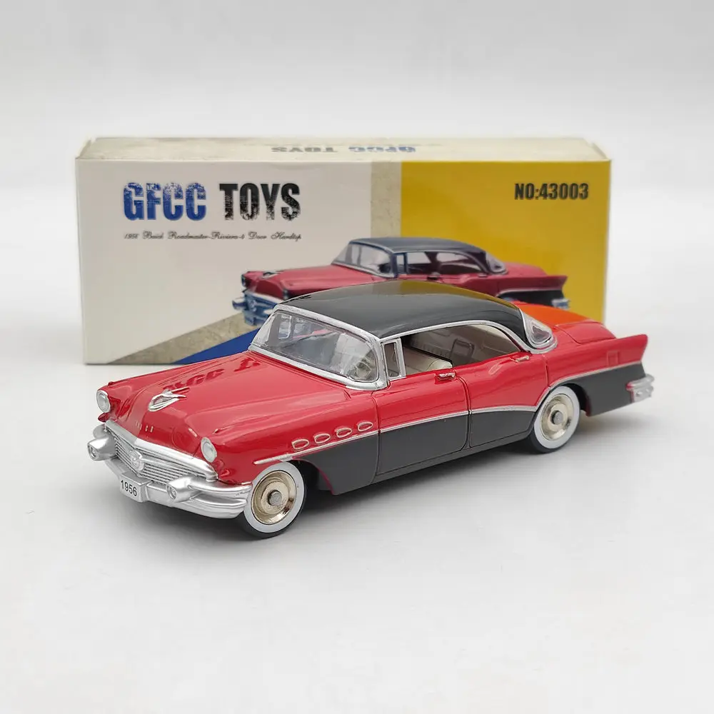 GFCC Toys 1:43 1956 Roadmaster-Riviera-4 Door Hardtop 43003A Alloy Models car Limited Collection Red