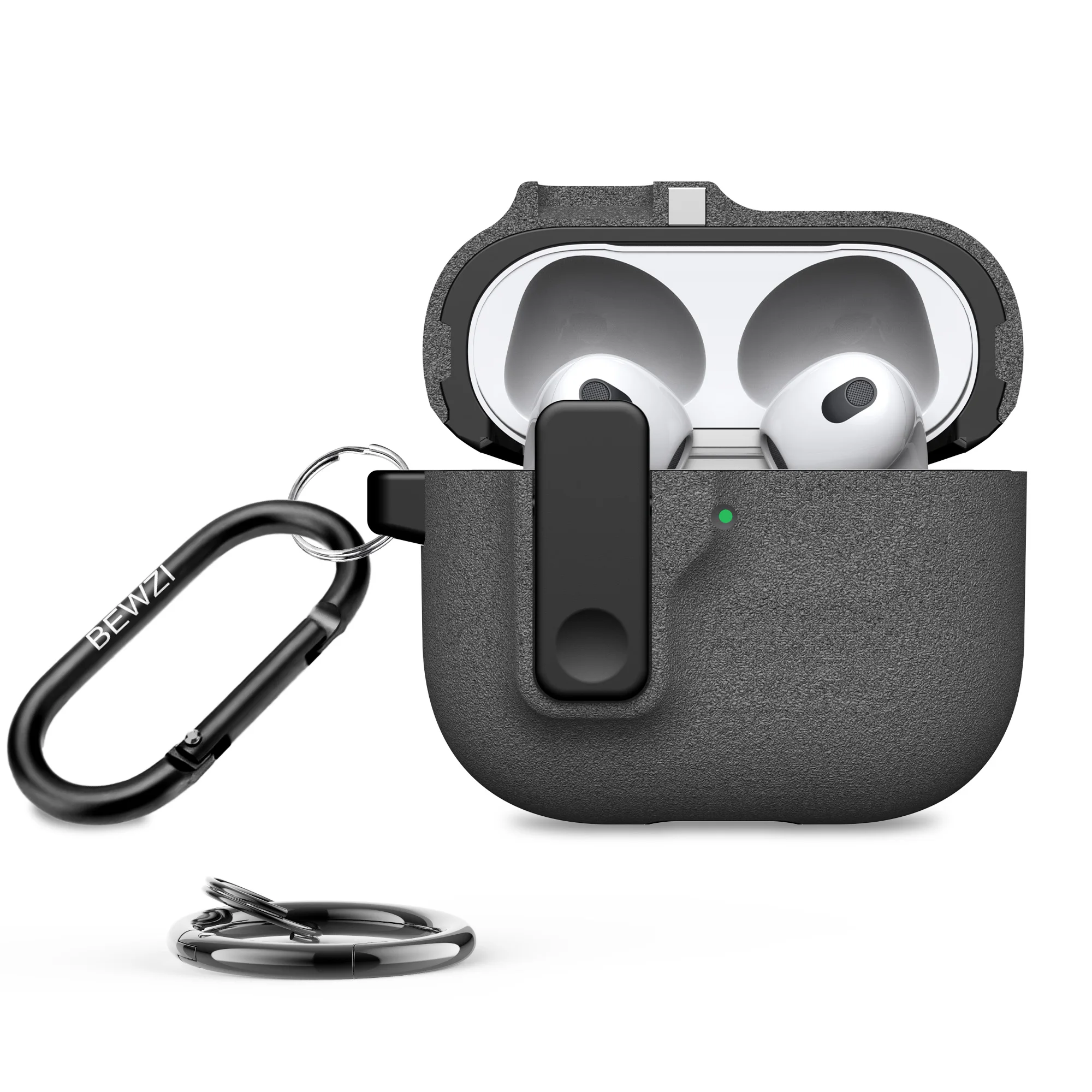 For Airpods 4 Protective Case Pushbutton Switch Magnetic Pop