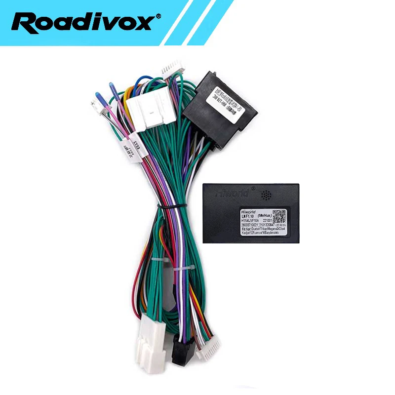 

Автомобильный радиоприемник, жгут проводов, адаптер питания Canbus, декор для Renault Clio 3 2011, 16-контактный Android стерео GPS, ISO, кабельный разъем