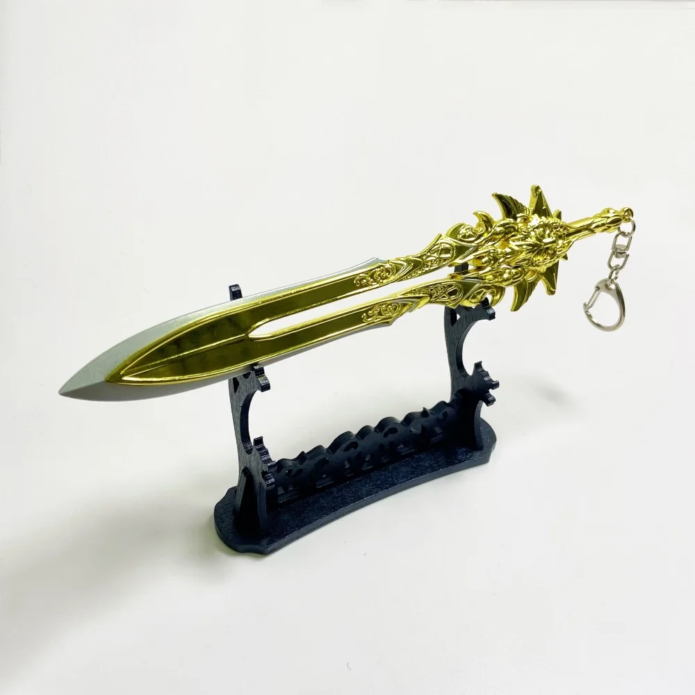 Épée Katana en métal Kratos God of War, couteau Ninja Original samouraï japonais Katana Sabre, accessoires de Cosplay, jouet accessoire, 7.9 pouces