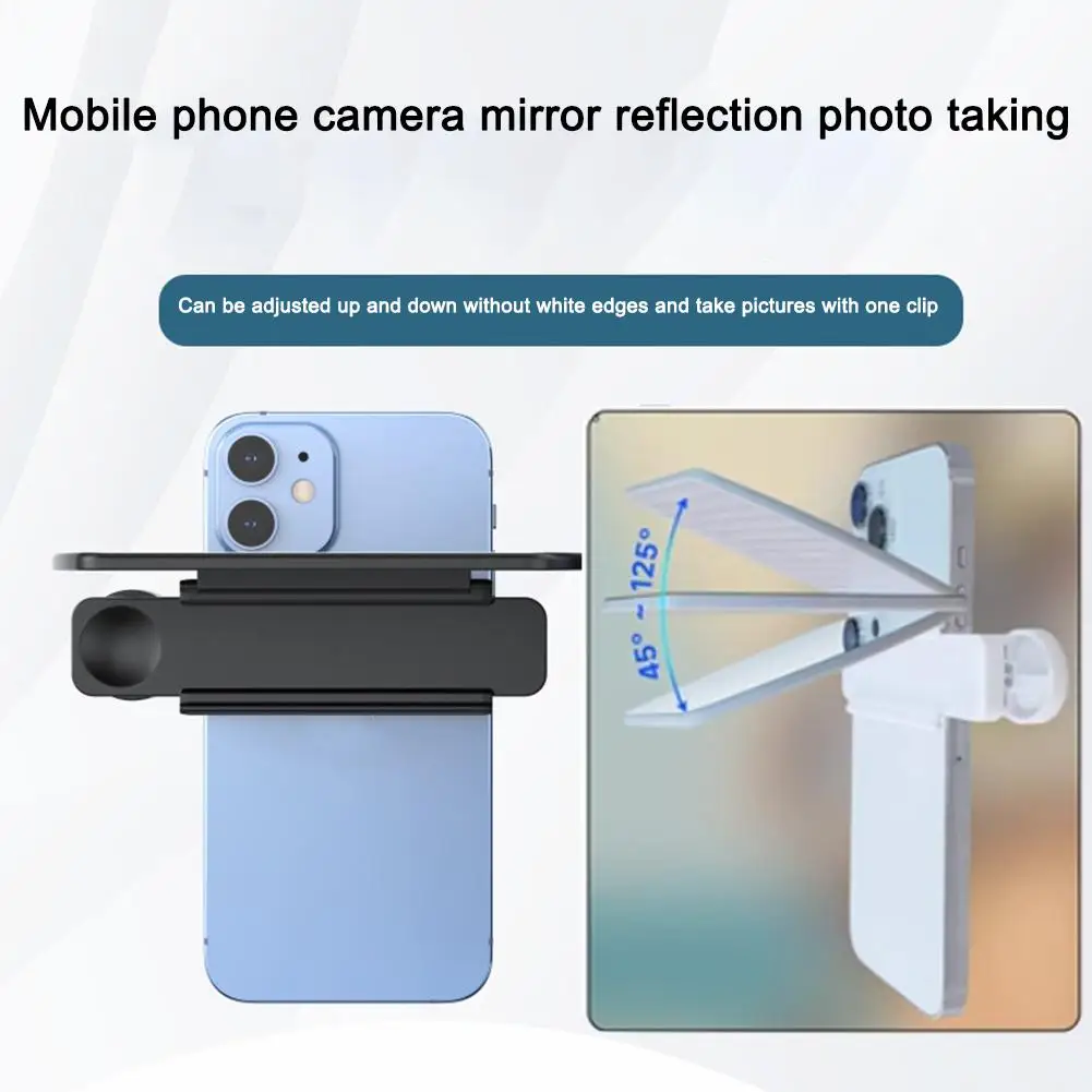Adjustable Smartphone Camera Mirror Reflection Clip Kit For IPhone & All Phones HD Glass Reflection Mirror For Creative Pho W3I9