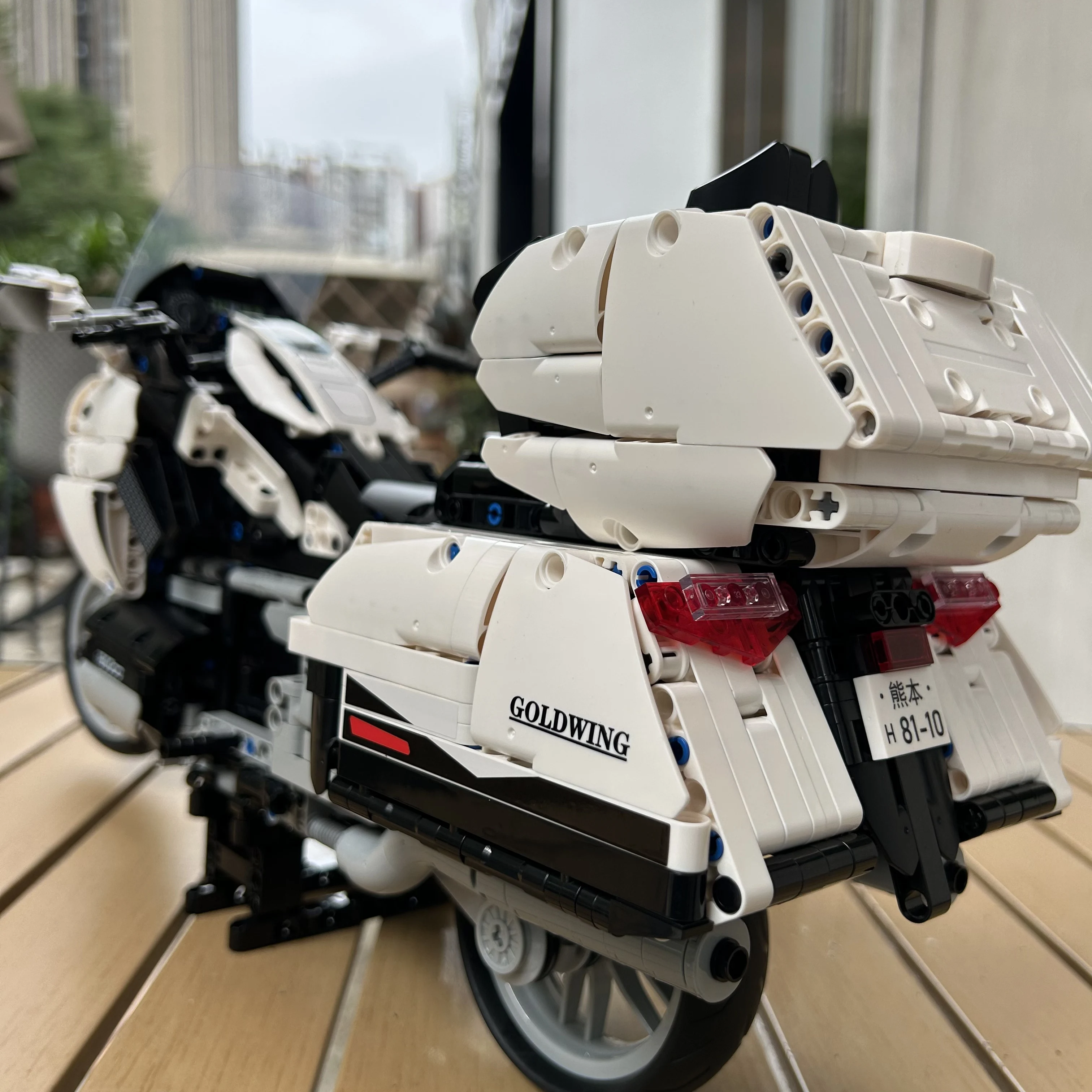 Gold Touring Motorrad Modell Bausteine MOC Technische Racing Auto 1:6 Motorrad Ziegel High-tech-Sets Spielzeug Für Kinder geschenke