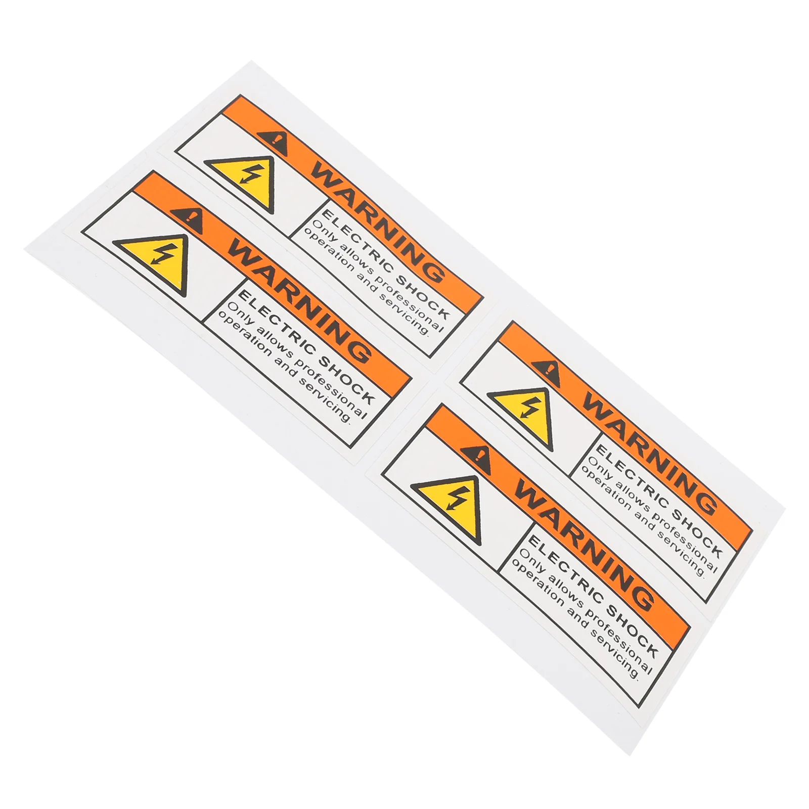 4 Pcs Major Beware of Electric Shock Sign Caution Hot Water Stickers Pvc Self-adhesive Fire Exit Keep Clear High Voltage