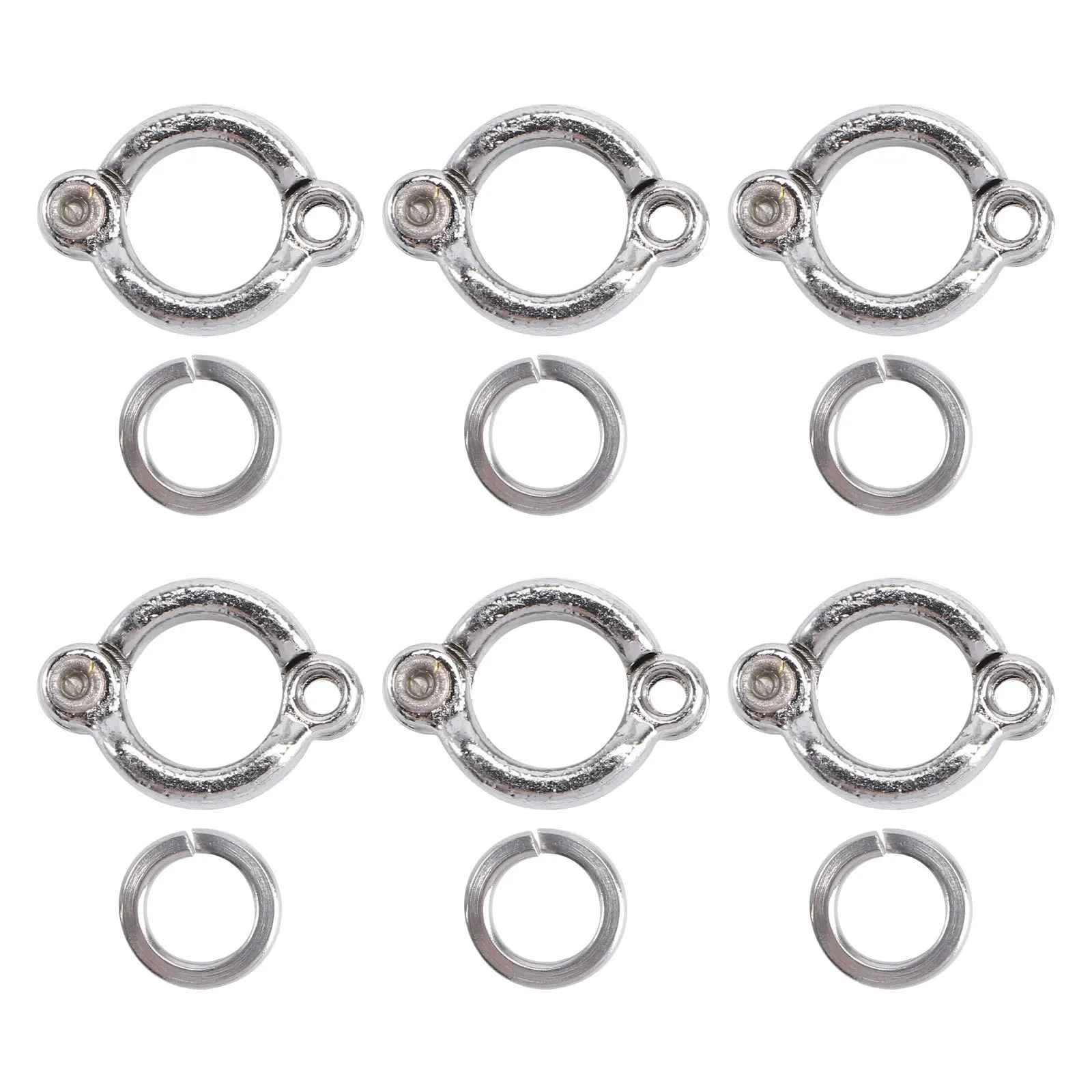 

6Pcs Stainless Steel Bird Foot Rings Premium Lightweight U Shape Parrot Leg Clips for Training Flying Practice and Outdoor Use