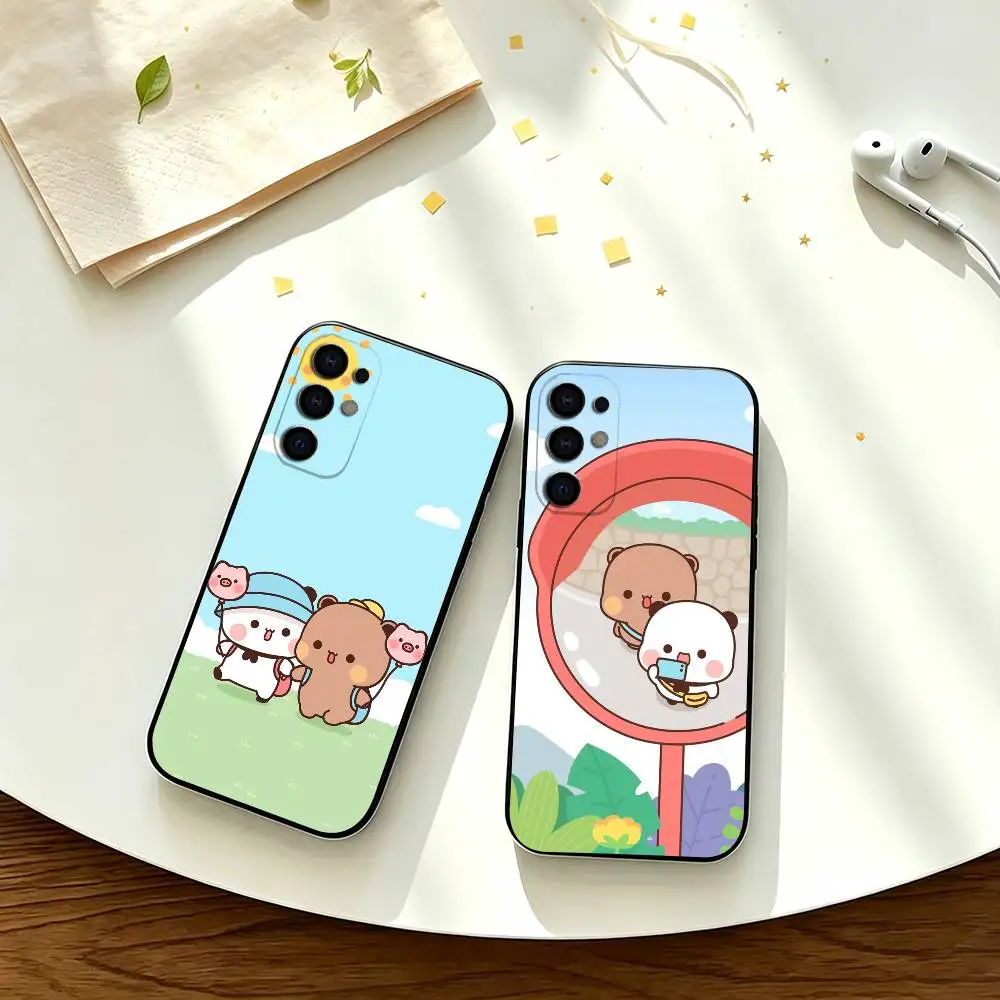 B-BuBu D-DuDu  Phone Case For Samsung S26,S25,S24,S23,S22 Black Soft Protective Phone Case