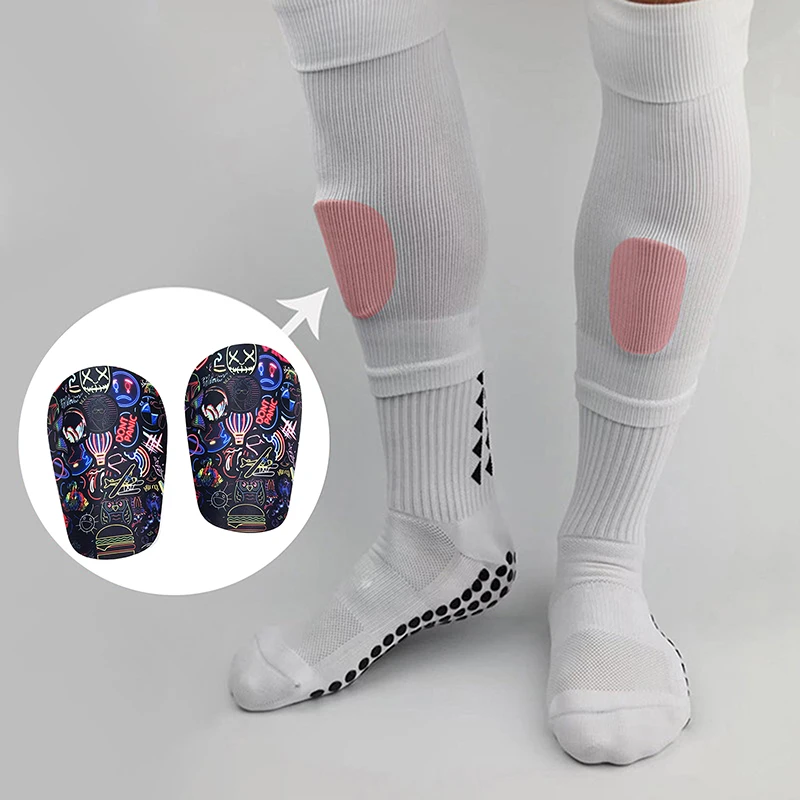 1 Pairs EVA Sponge Small Mini Shin Pads Wear-resistant Shock Absorbing Soccer Leg Protector Football Training Shin Guards