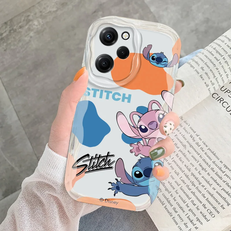 Disney Angel Stitch Cream Phone Case For OPPO A 98 95 94 93 92 79 78 76 72 60 58 57 55 54 53 52 38 S 2020 Funda Soft Shell Cover