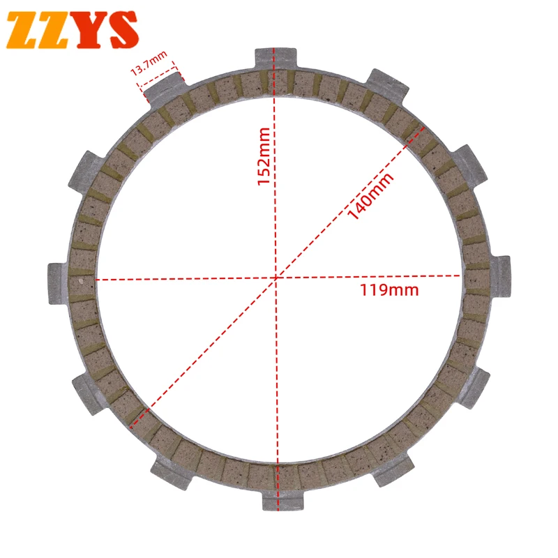 

Motorcycle Friction Clutch Plate For Honda RVF750R RVF750 RVF 750 R MCC 141-8 RC45 1994-1997 XL1000 Varadero SD02 XL 1000 03-11