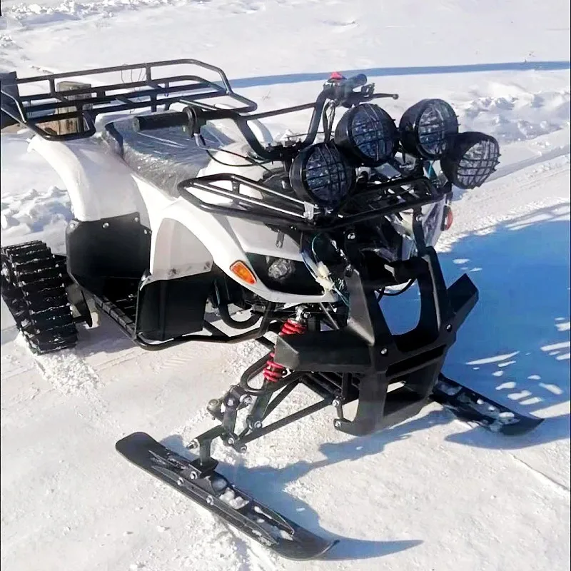 

125CC All-Terrain Off-Road Motorcycle Snowmobile With Rubber Track Ski For Snow For Snow Conditions