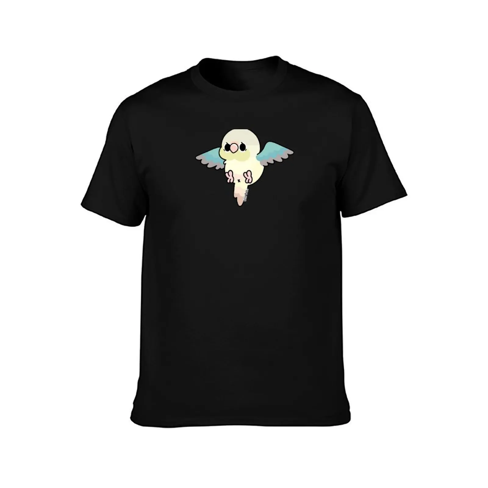 Flying Conure - Pineapple Turquoise GCC T-Shirt Casual Basic Short Sleeve T-Shirt