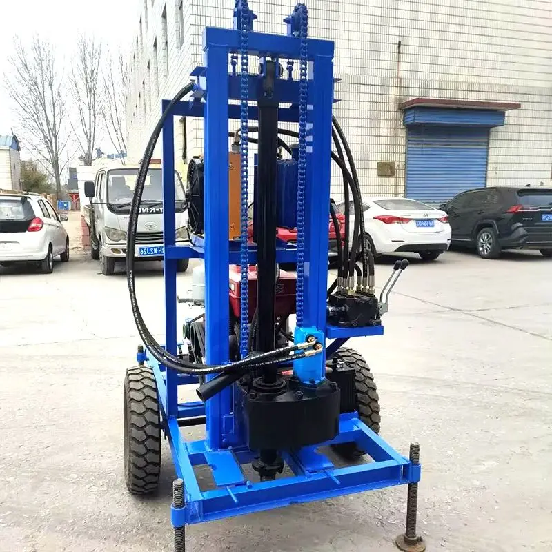 

Индивидуальная гидравлическая эффективная буровая установка для водяных скважин, 100-180 м, дизельный, 22-35 л.с., колесный буровой станок с точным позиционированием