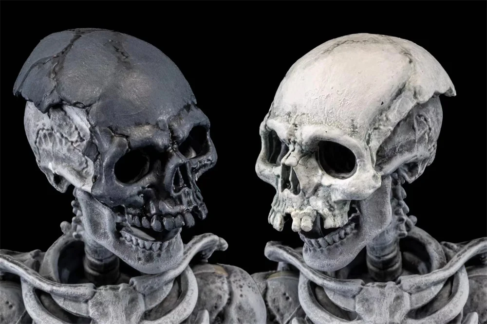 In Stock The Four Horsemen 1/12 Halloween Set Grey Graveyard Skeleton Four Person Set for 6inch Action Figure Model Toys