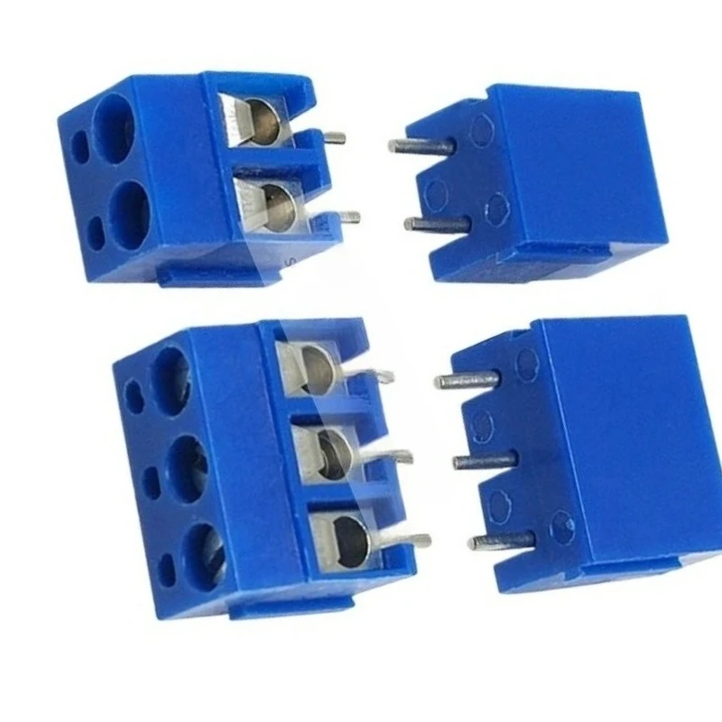 KF300 2P 3P splicable 5.0MM pitch terminal block PCB screw-type blue terminal post 16A300V 10pcs