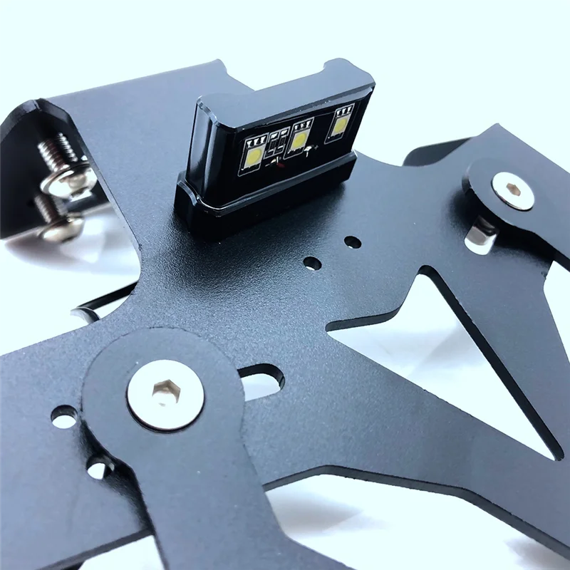 

T48C_Rear License Plate Holder Bracket with Light for Kawasaki ZX4R 20-23