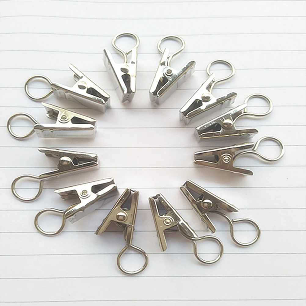 

88pcs Curtain Rings Clips Iron Easy to Use Black Hooks for Curtains with Small Pockets Tabs Drapery Accessories Home