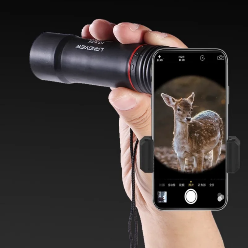 8x21 Telescope Monocular Waterproof Mini Portable HD Shimmer Bi-Tone Scope HD Adjustable Focus Bird Watching