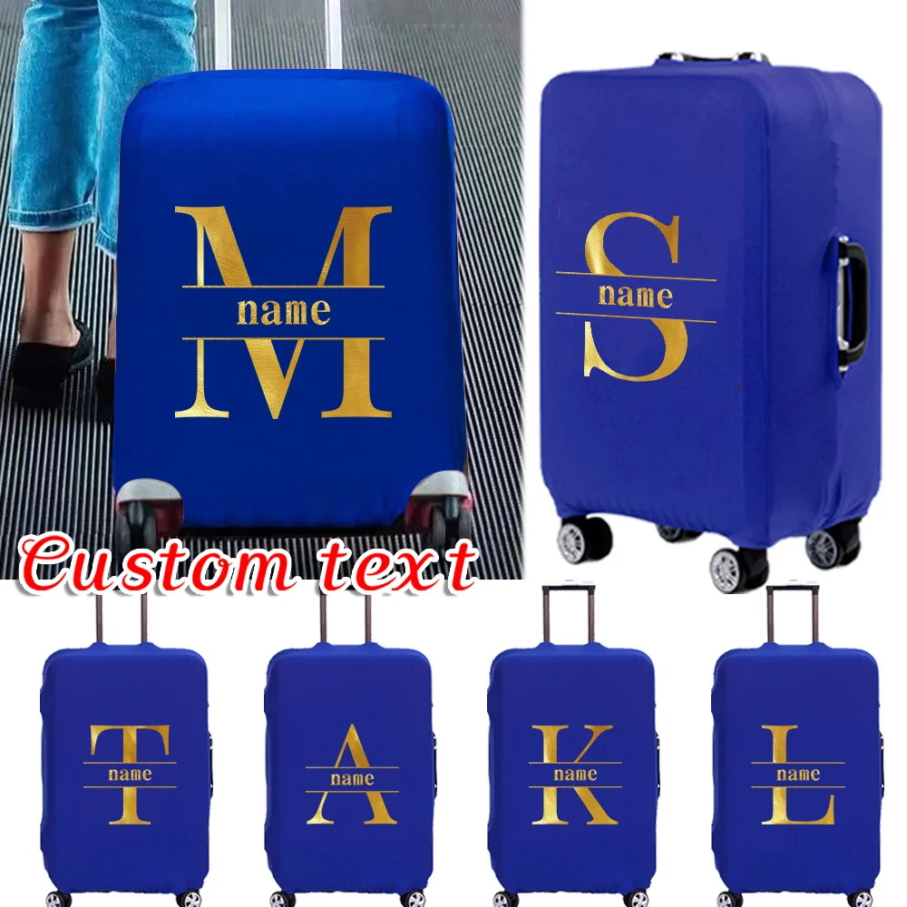 

Персонализированная крышка тележки с индивидуальным именем, несколько вариантов стиля, защита, толстые эластичные чехлы для багажа, износостойкие