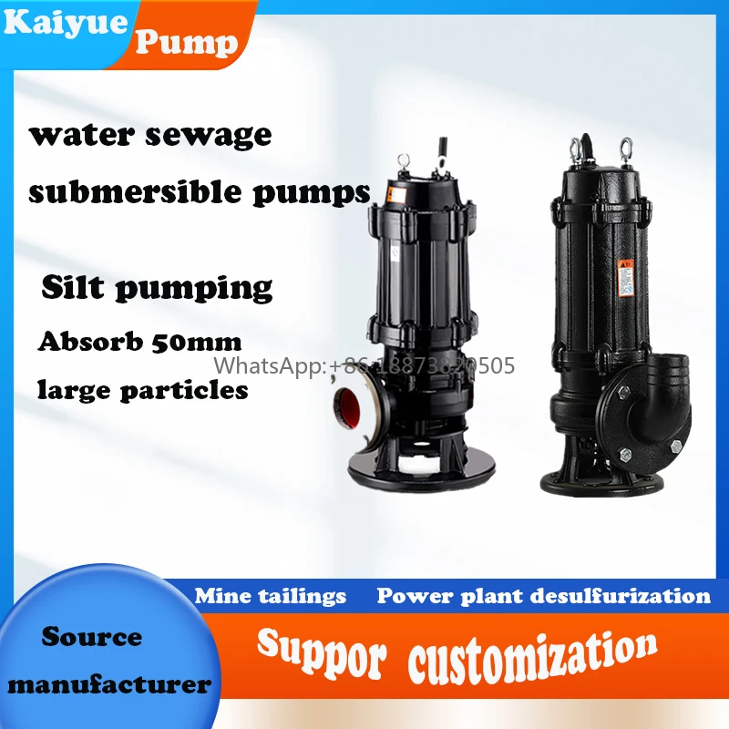 Direct Sale 4inch Sewage Sand Suction Dredge Pumps Centrifugal Submersible Slurry Pump For River Water