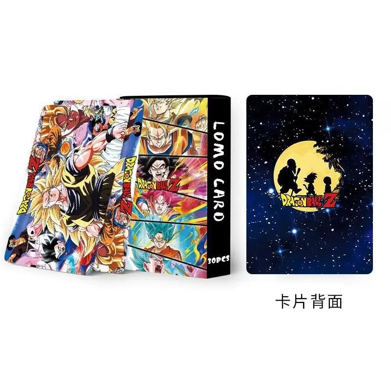 30 cards around the anime collection Super Sayajins Dragon Ball Z / GT / Super Goku LOMO card boxed children\'s toy gift