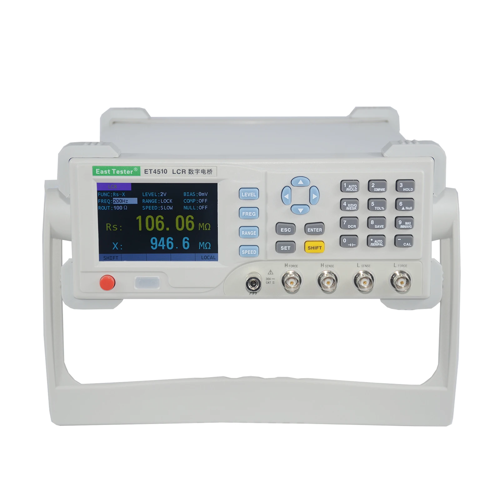 ET4510 Desktop LCR Tester Capacitance Inductance Meter LCR Meter for Testing 10Hz-100KHz Frequency