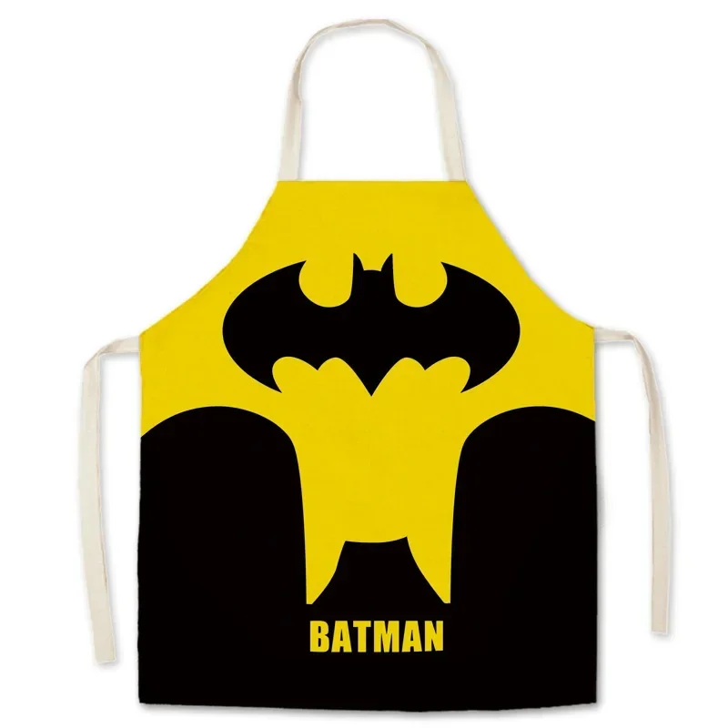 Children's Parent-child Apron Cartoon Linen Sleeveless Apron Household Kitchen Baking Clean Adult Apron Clean Overalls