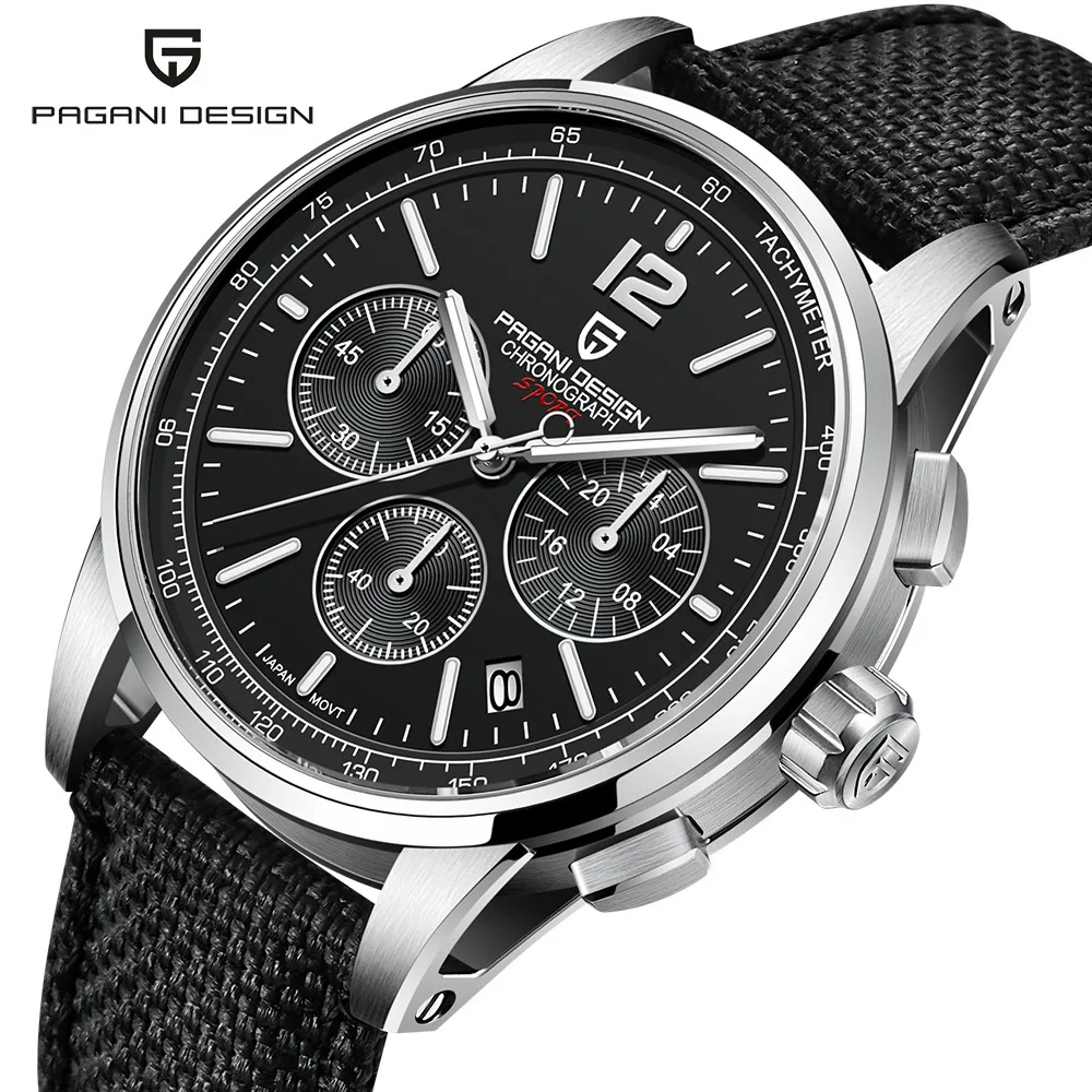 

PAGANI DESIGN 2022 New Quartz Watch Men's Japan vk63 Movement Multifunctional Waterproof Chronograph Top Brand Watch for Men