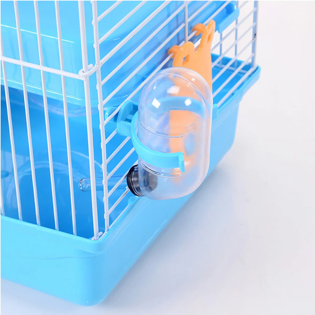 

3 Tier Hamster Cage 21X27X45Cm Blue Premium Plastic Slide Fun Running Wheel Quiet Ventilation Small Animal