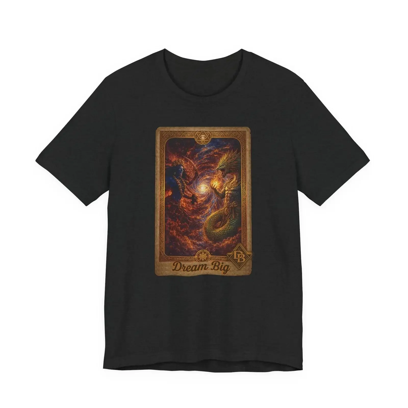Kali Goddess Kukulkan God T Shirt Mayan Mythology Hindu Dark Fantasy by Dream Big vintage Washed fashion homme Breathable Soft