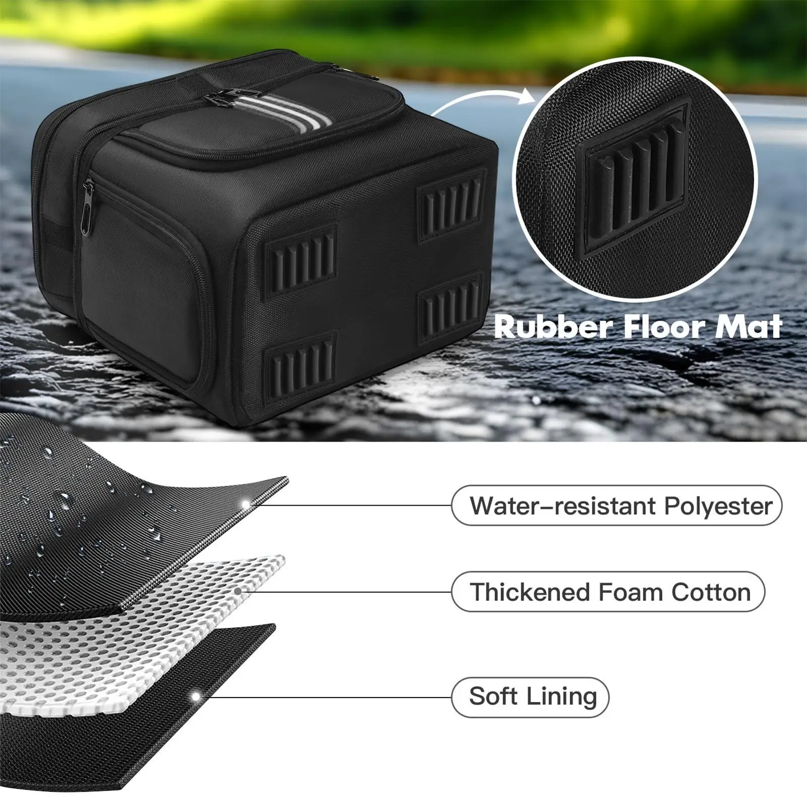 

Power Station Storage Bag Shock-Proof Anti-Drop Organizer Protective Waterproof Cover For Travel Camping Backpacking RV