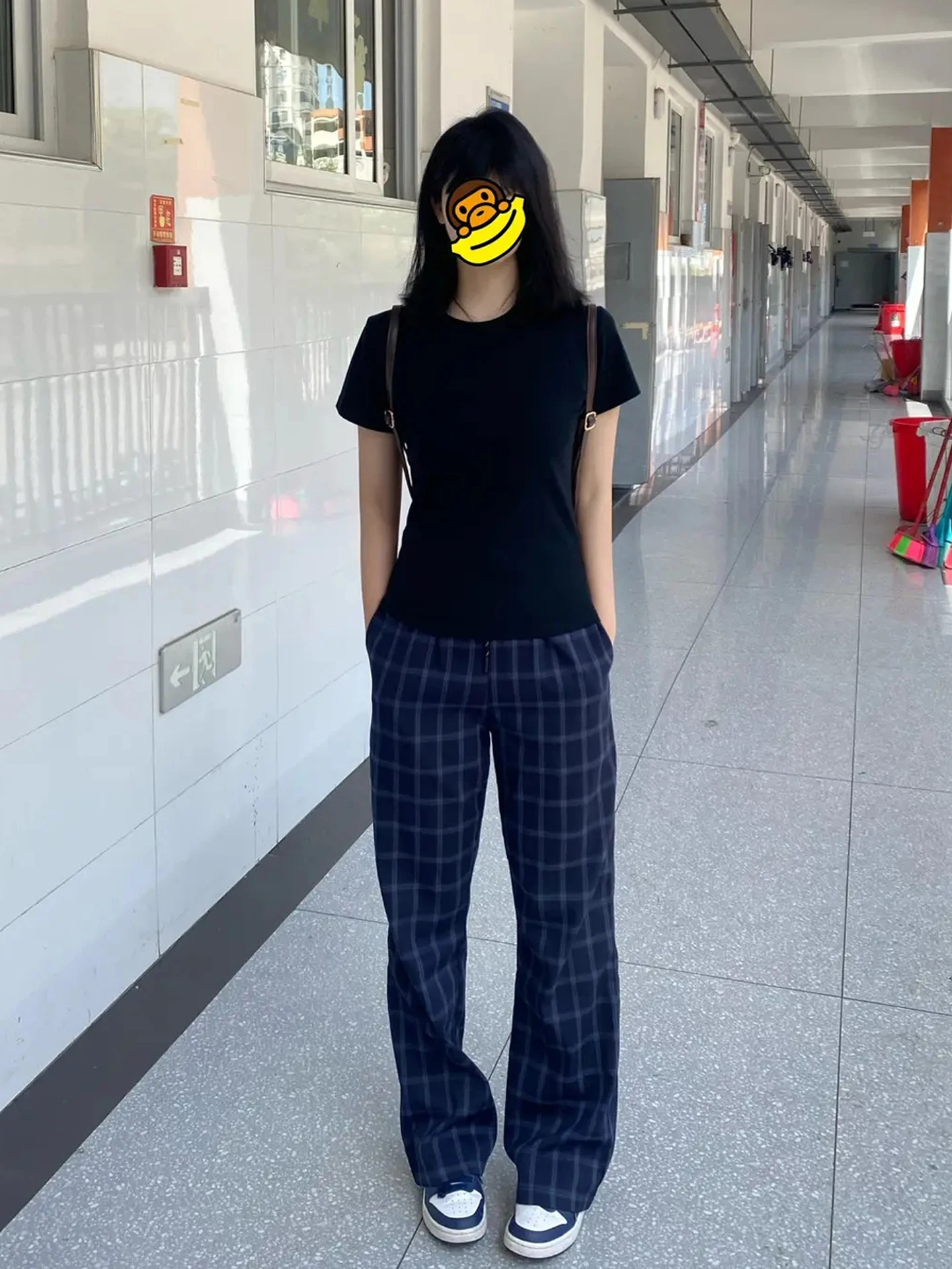 American Style Plaid Pants Men Women Summer Thin Drapey Slim Straight Leg Cleanfit Retro Knife Flared Pants Casual Trousers