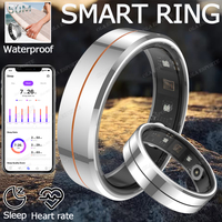 2025 Uitra-thin Smart Ring 5ATM Waterproof Health Monitoring Heart Rate&Oxygen Monitor Sport Modes Fashional Smartring Men Women