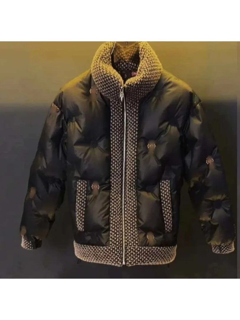 

High-Quali Cotton Jaet Men's Faionable Versatile Luxury Lightweight Winter Coat Stand Fit Youth ular Casual Silk ...