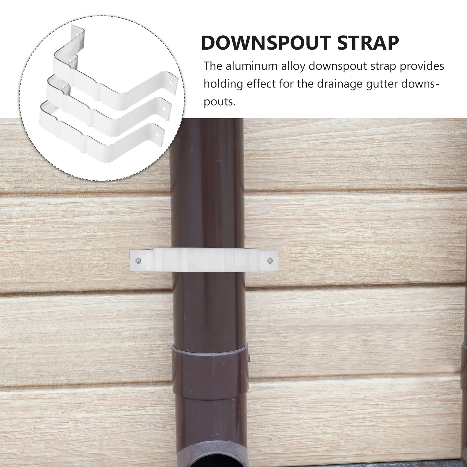 

1 set 100X80 Aluminum Alloy Positioner Gutter Downspout Adapter Extensions Brackets Drainage Connector Pipe Card Gutters Parts