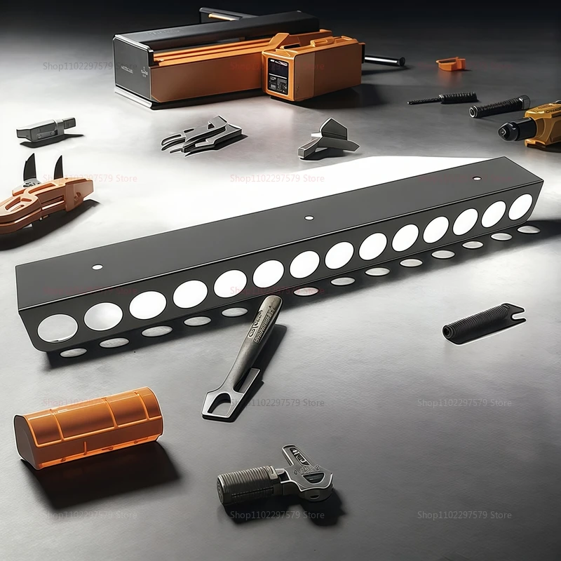 منظم تخزين رف مفك براغي مثبت على الحائط لأدوات ورشة العمل اليدوية كماشة حامل المطرقة حامل أدوات عالي التحمل