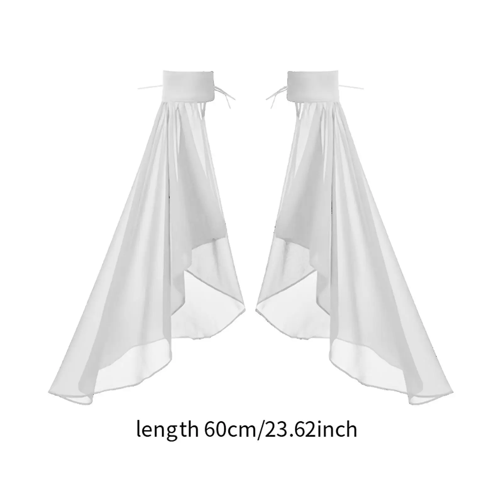 Satin-Chiffon, lange Tüllärmel, abnehmbare Armabdeckung, modisches Arm-Accessoire für Frauen, Herbst, Hochzeit, Cosplay