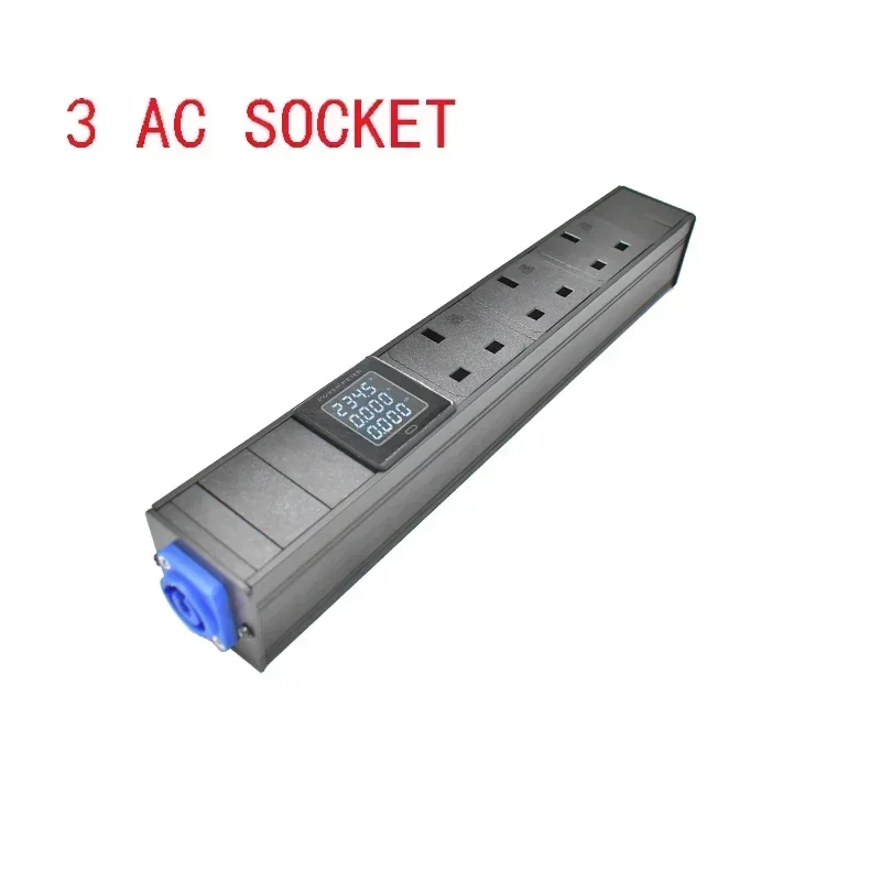 STRIDER RUI PDU power board NAC3MPA NAC3MPB Schuko Powerlink audio 3P aviation plug 1-8AC output UK socket digital display