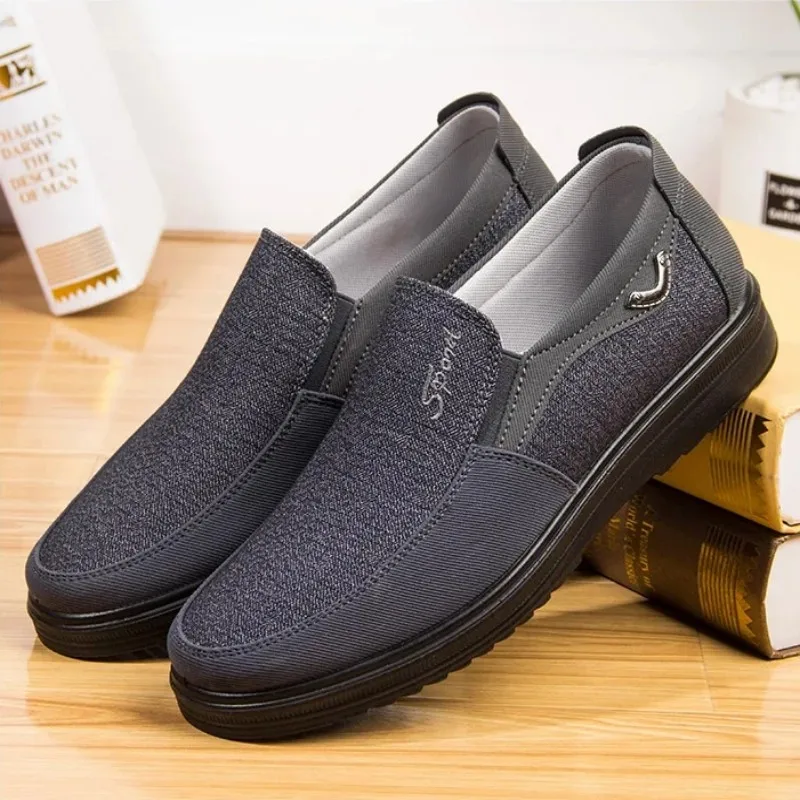 2024Canvas Shoes Men Summer Classic Loafers Men Casual Shoes Breathable Walking Flat Men Shoes  Sneakers Plus Size new arrival