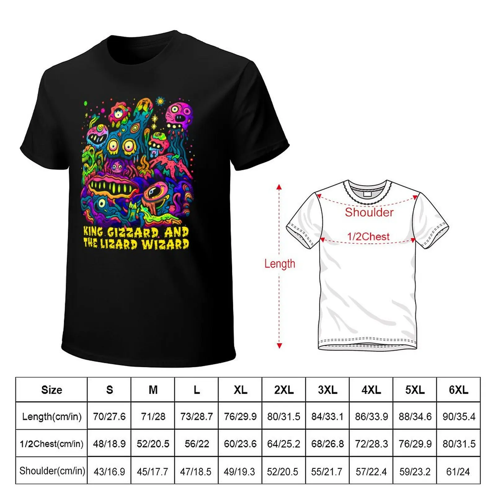 King Gizzard And The Lizard Wizard T-Shirt man t shirts for men casual T-Shirt