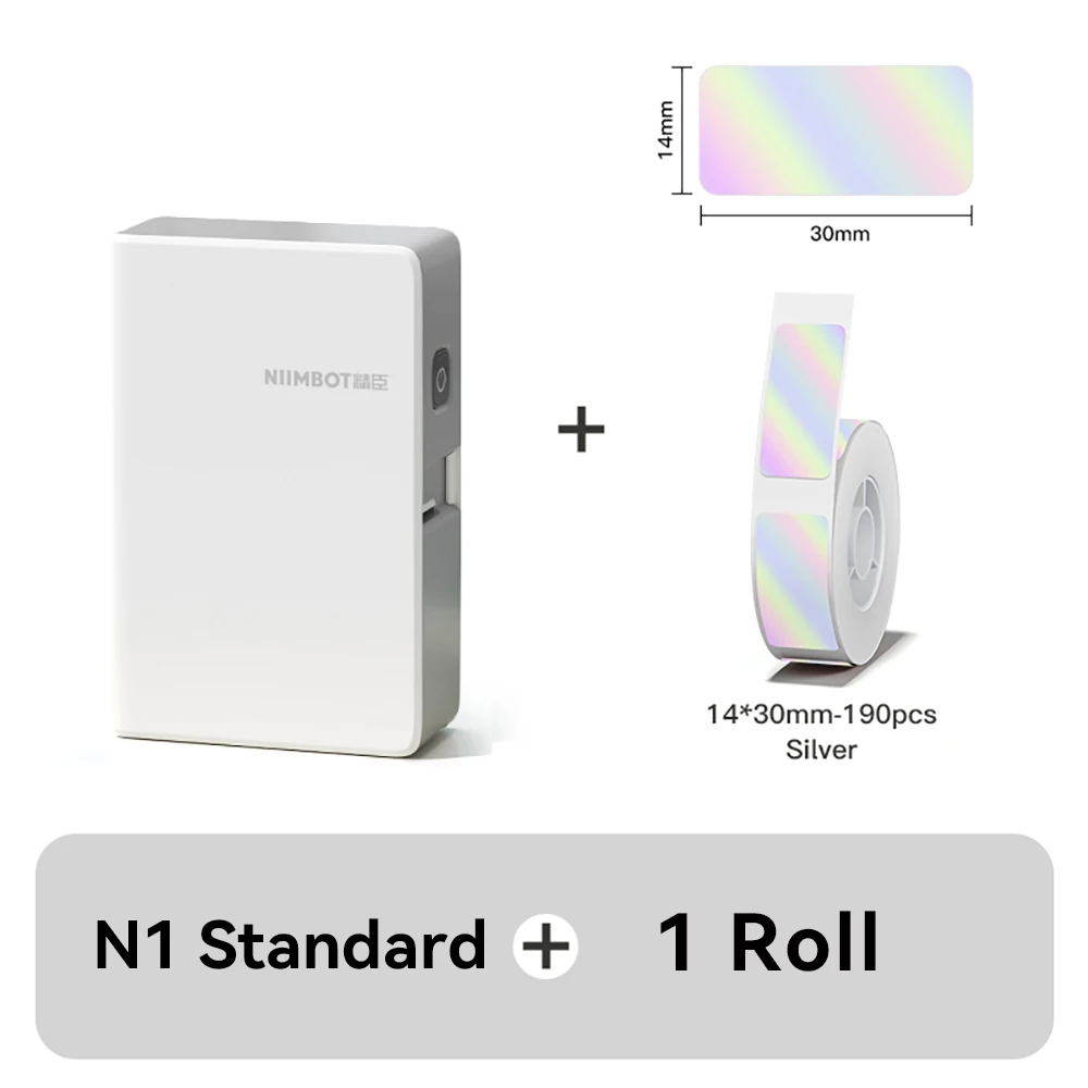 Niimbot N1/M2 thermische transferlabelprinter Kleurenlabelmachine Draadloos doe-het-zelf prijskaartjesticker voor thuiskantoor