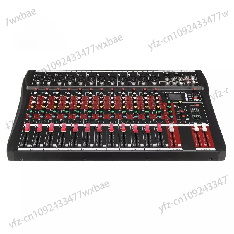 USB Sound Card High Low Tone Bluetooth DJ Model Number Certification 12-channel Professional Mixer Computer Stage Recording