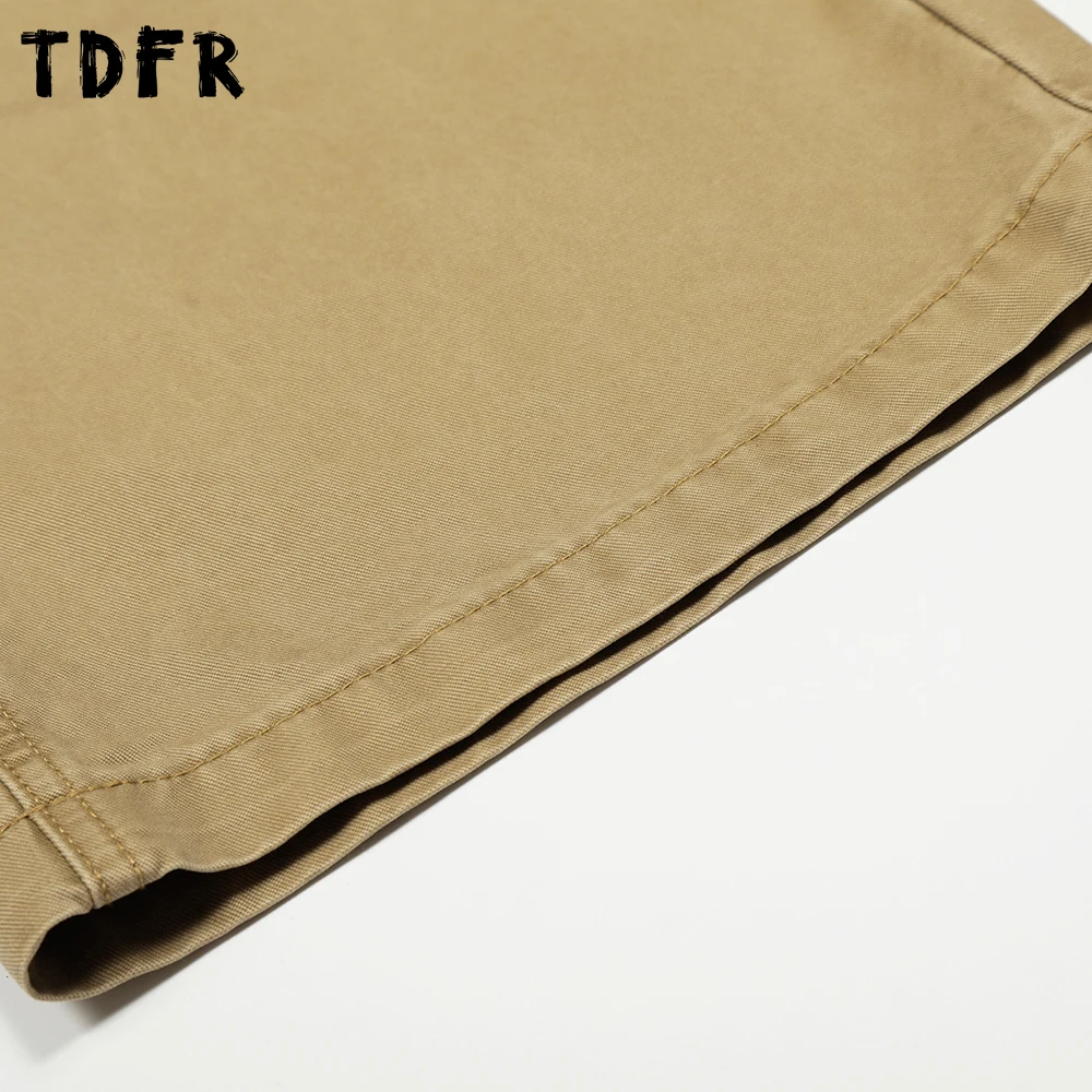 Pantaloni cargo effetto lavato retrò Pantaloni da uomo a banana larghi casual a gamba larga tinta unita da uomo