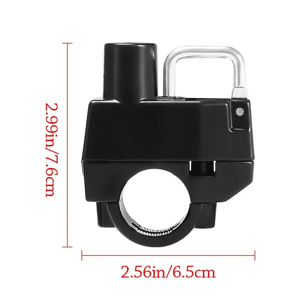 Anti-theft Motorcycle Helmet Lock Zinc Alloy With 2 Keys Security Lock With Installation Tool Security Motorcycle Accessories