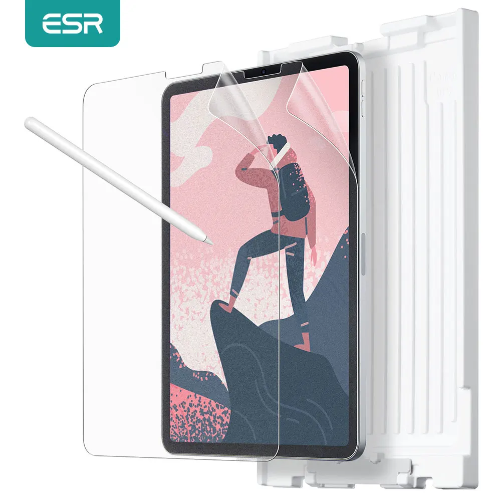 ESR 종이 느낌 화면 보호기, iPad 10 매트 PET 페인팅 쓰기 iPad Pro 11 12.9 2022 2021 2020 2018/iPad Air 5 Air 4 