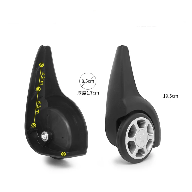 Luggage Rubber Wheels Board Casters Luggage Accessories Suitcase Castors Replacement Luggage Wheels Repair Trolley Replacement