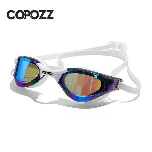 Gafas de natación antivaho HD profesionales, gafas Anti-UV, gafas de natación de silicona con montura grande para hombres y mujeres