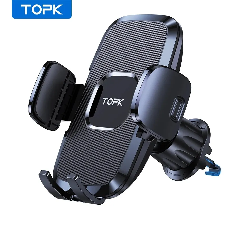 TOPK Car Phone Holder Mount for Car Air Vent Universal Hands Free Automobile Cell Phone Holder Fit for iPhone Smartphone