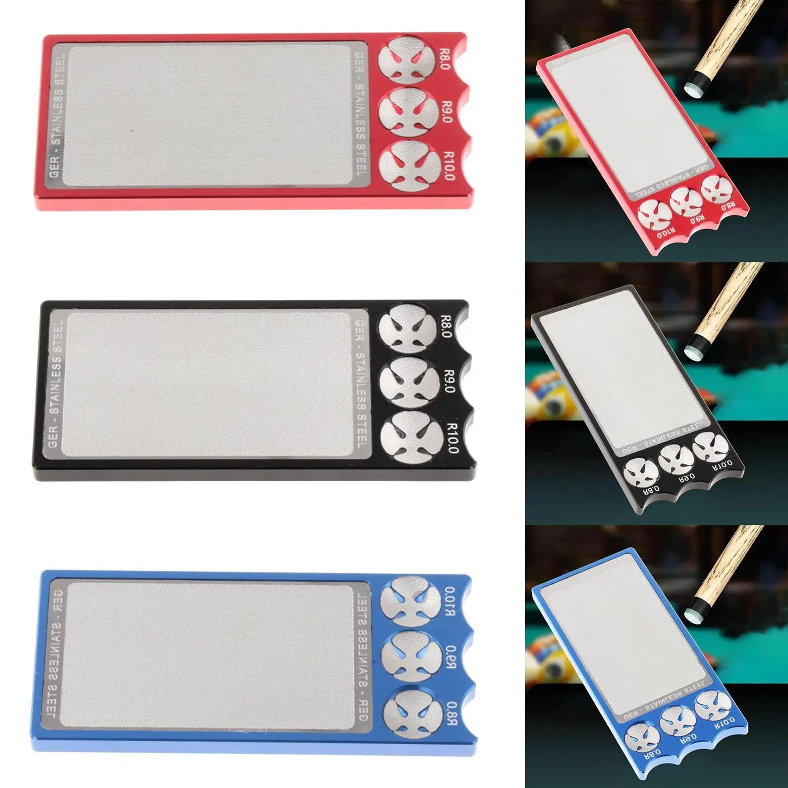 

Pool Cue Tip Shaper Burnisher Board File Replacement Portable Multifunctional