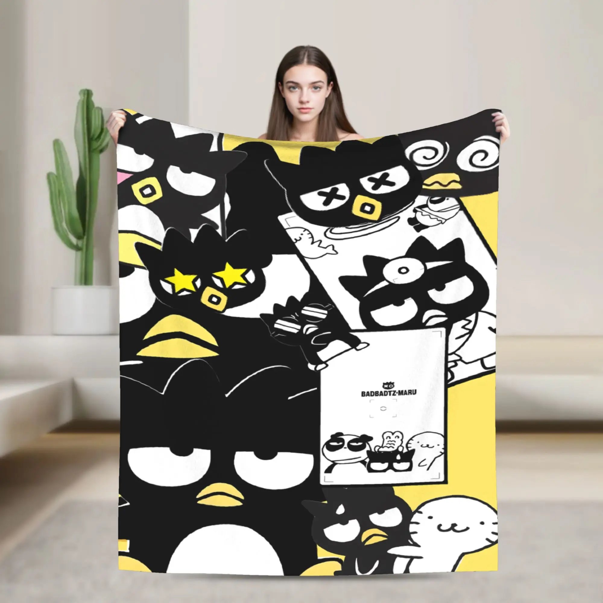 Bad Badtz Maru Blanket Quality Super Soft  Bedding Throws Spring Child Couch Bed Comfortable Bedspread