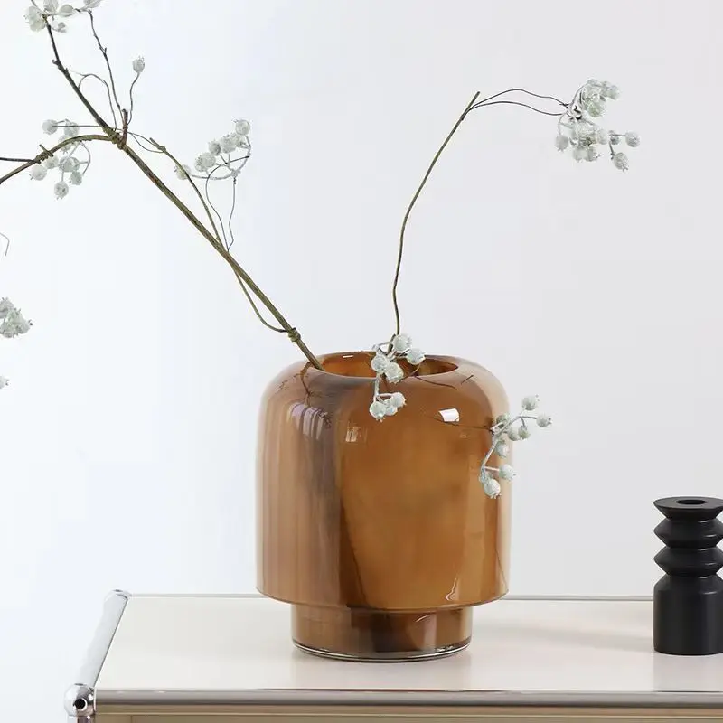 ديكور ترتيب الزهور لسطح المكتب لغرفة المعيشة الحديثة الراقية، رف كتب مطعم فاخر وخفيف الوزن موديل ro #4